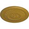 Ekena Millwork Temple Ceiling Medallion (Fits Canopies up to 9 1/4"), Hand-Painted Pharaohs Gold, 24"OD x 1 5/8"P CM24TEPGS - alternate 3